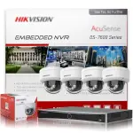 Kit Hikvision IP 2MP 4 Caméras PoE Audio Color Smart Hybride Light