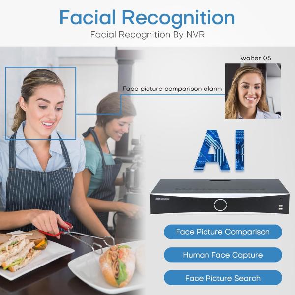 Kit Hikvision IP 2MP 4 Caméras PoE Audio Color Smart Hybride Light