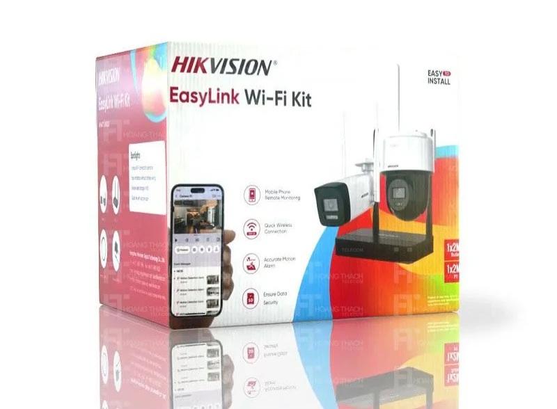 EasyLink NKS424W03H Kit NVS WiFi 4MP H.265, une caméra bullet + une caméra PTDome
