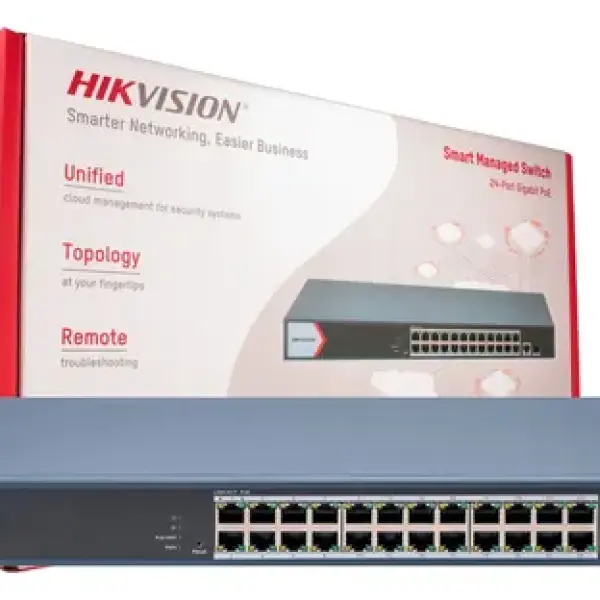 Gigabit 24 ports Switch DS-3E1526P-EI/M(O-STD) Commutateur POE intelligent managed Hikvision