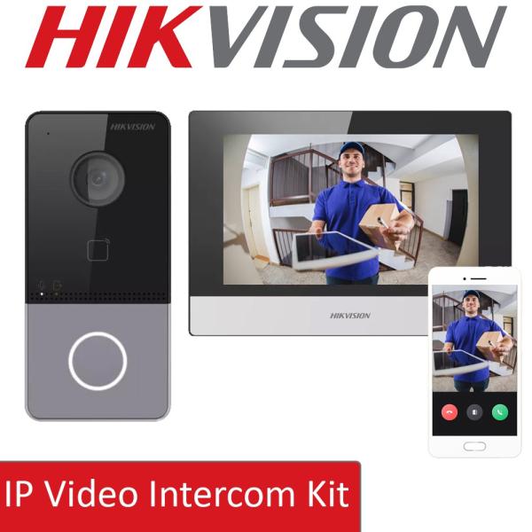 Kit d'interphone Vidéo IP DS-KIS603-P(C)