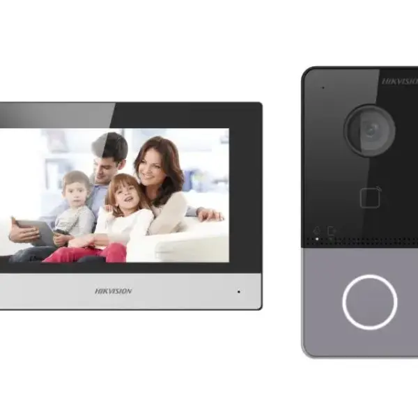 Kit d'interphone Vidéo IP DS-KIS603-P(C)