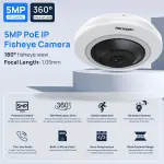 Fisheye 360° 5MP IP Hikvision caméras