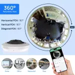 Fisheye 360° 5MP IP Hikvision caméras