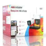 EasyLink NKS424W03H Kit NVS WiFi 4MP H.265, une caméra bullet + une caméra PTDome