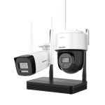 EasyLink NKS424W03H Kit NVS WiFi 4MP H.265, une caméra bullet + une caméra PTDome