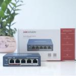 Switch PoE 4 Ports Commutateur POE intelligent Fast Ethernet Hikvision DS-3E1105P-EI/M V2