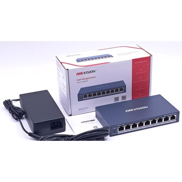 Switch PoE 8 Ports DS-3E1309P-EI/M Commutateur POE intelligent Fast Ethernet