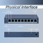 Switch PoE 8 Ports DS-3E1309P-EI/M Commutateur POE intelligent Fast Ethernet