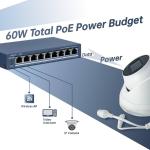 Switch PoE 8 Ports DS-3E1309P-EI/M Commutateur POE intelligent Fast Ethernet