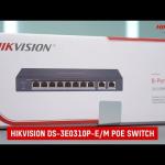 Switch 8 ports Gigabit Hikvision DS-3E1510P-EI/M Commutateur POE intelligent