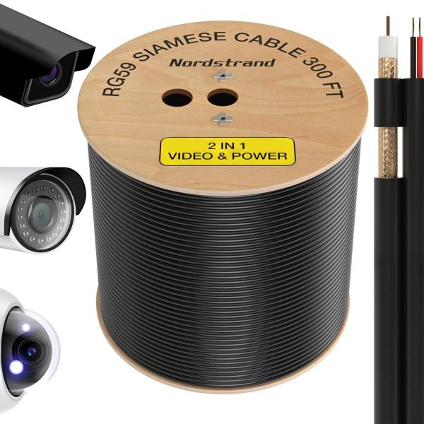 RG59 300M Coaxial câble CCTV RG59+Power