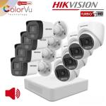 Full kit Hikvision 8 caméras 3k 5mp Smart Hybride Light