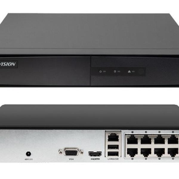 NVR Hikvision 8 Channel 8 PoE 1U