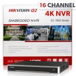 NVR Hikvision 4K 16 Channel PoE 8MP 1U