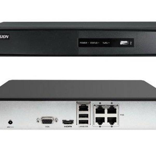 NVR Hikvision 4 Channel PoE 1U